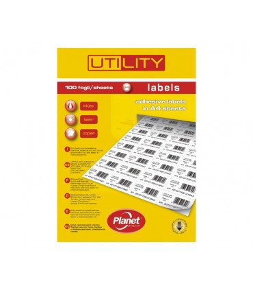 Etichette Adesive A4 Misura 99.1x93.1 conf. da 100 fogli