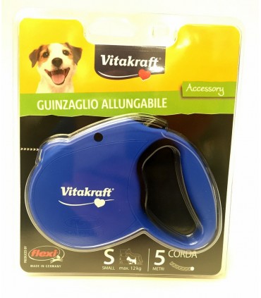 Guinzaglio Vitakraft  Allungabile fino a 5 Metri per Cani 12 kg
