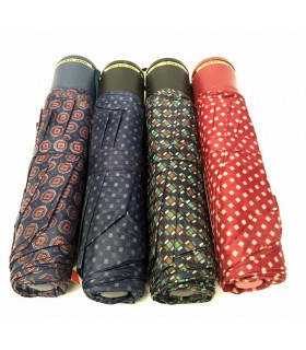 Ombrello Mini Uomo Fantasia con Fodero in PVC Disponibile in diverse fantasie