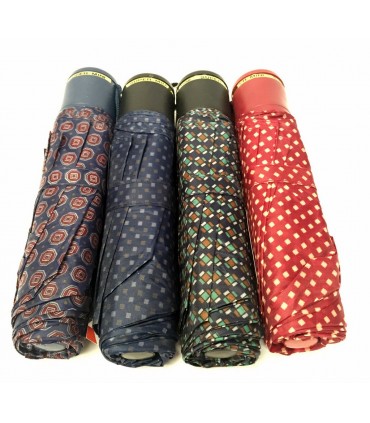 Ombrello Mini Uomo Fantasia con Fodero in PVC Disponibile in diverse fantasie