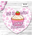 Cuscino A Forma di Cuore Mamma  "Dolcetto" cm.40x35