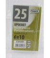 Buste Upocket trasparenti Favorit formato 6 x 10 conf. 25 pz.