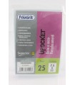 Buste Upocket trasparenti Favorit formato 7.5 x 11.5 conf. 25 pz.