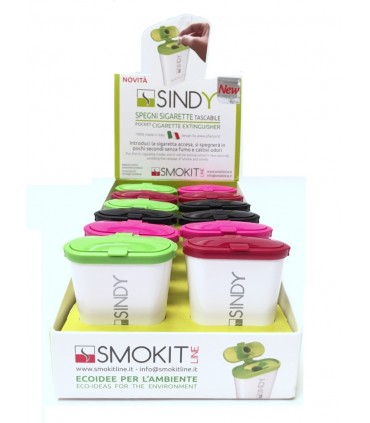 Spegni Sigarette Tascabile Sindy conf. 12 pz. colori assortiti