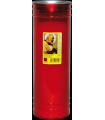 LAMPADE VOTIVE T.100  ROSSO H.25CM.