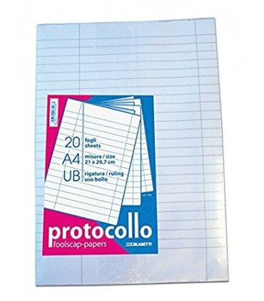 Protocollo Blasetti uso bollo 20 fogli