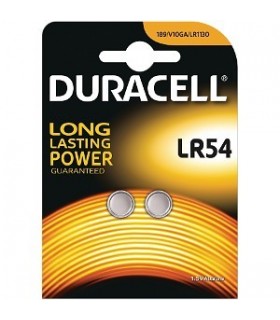 Pila Duracell a Bottone LR54 conf. da 10 Blister da 2 pz.
