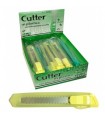 Cutter grande in plastica Lebez con bloccalama a scatto conf. da 20 pz.