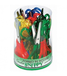 Forbici Lebez Snippy in acciaio punta tonda conf. da 24 pz.