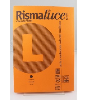 Rismaluce A4 Favini arancio 140gr da 200 fogli