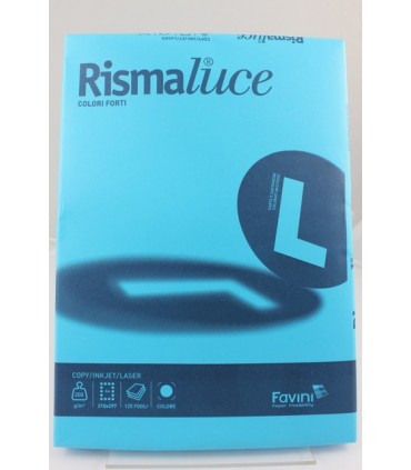 Rismaluce A4 Favini azzurro 200gr da 125 fogli