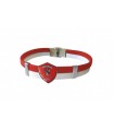 Bracciale in PVC con Ciondolo logo in metallo smaltato Perugia