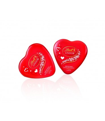 Lattine Lindor a Forma di Cuore 55 gr. Expo da 12 pz.