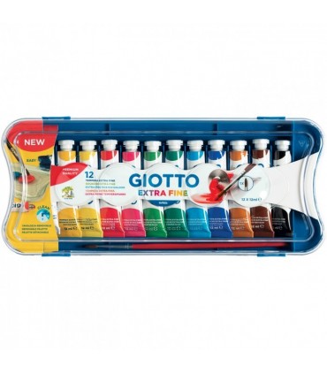 Scatola tempere Giotto 12pz. tubetto da 12ml