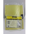 Cartelline Favorit con clip in metallo conf. da 10 pz. colore giallo