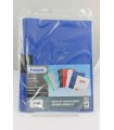 Cartelline Favorit con clip in metallo conf. da 10 pz. colore blu