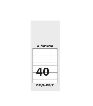 Etichette Adesive A4 Misura 52.5x29.7 conf. 100 fogli