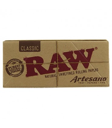 Cartina Raw Artesano KS Sim + Filtri in carta conf. 15 libretti