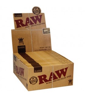 Cartine RAW Lunghe Slim 10pz Canapa King Size 