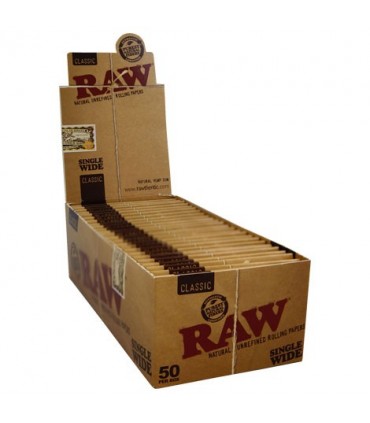 Cartina Raw Naturale Corta Singola conf. 50 Libretti