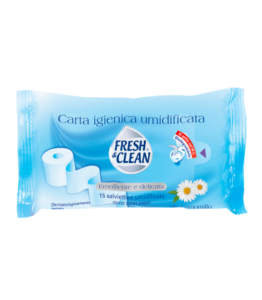 15 Carta Igienica umidificata Fresh & Clean 
