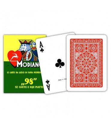 Carte da Poker Modiano (contiene 52 carte e 2 matte)