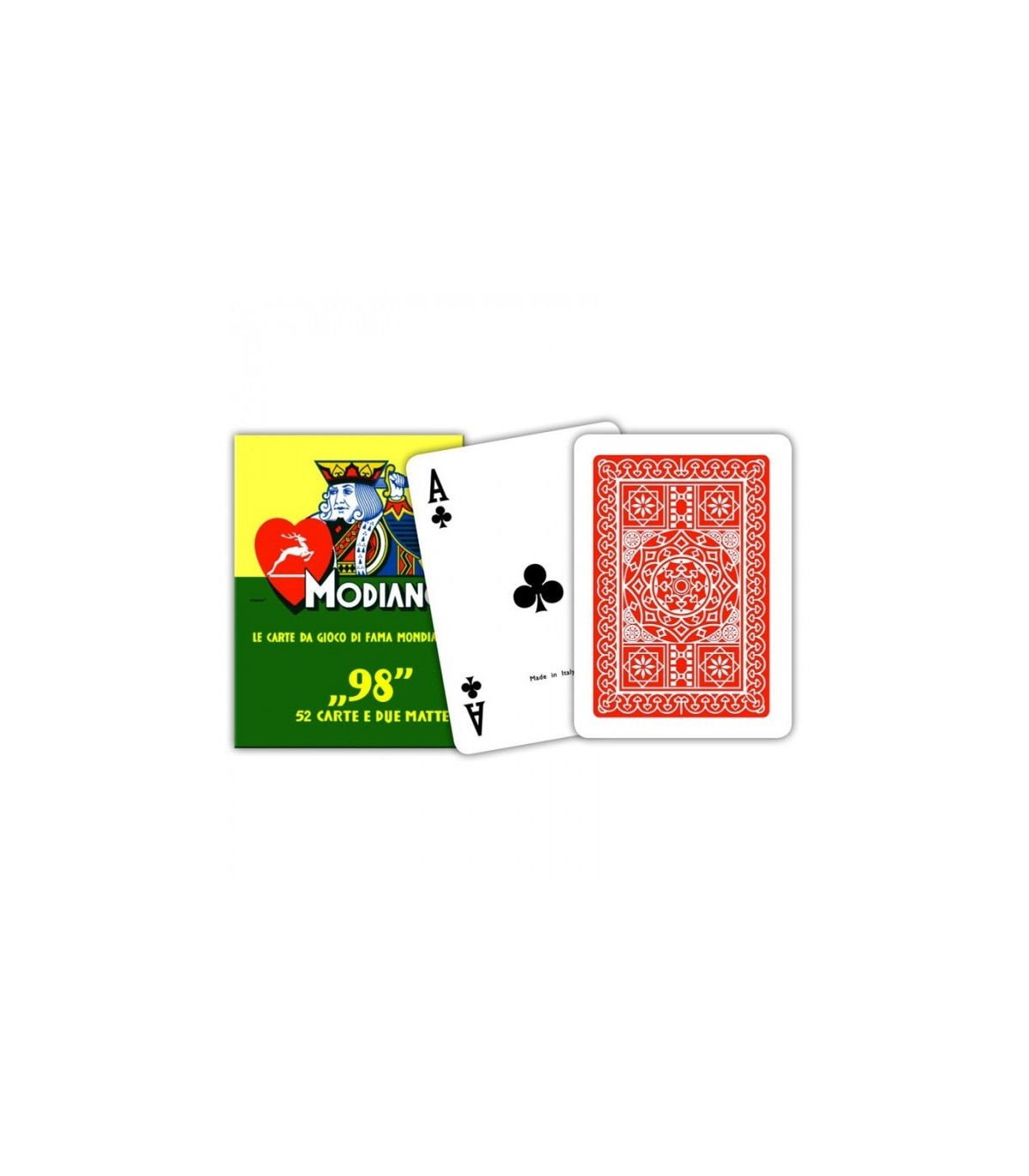 Carte da Poker Modiano (contiene 52 carte e 2 matte)