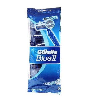 Gillette Blue II usa e getta in busta da 5 pz. Cartone da 20 blister