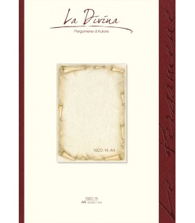 Carta Pergamena La Divina A4 160 gr. colore avorio conf.12 fogli