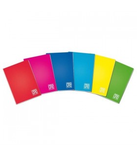 Maxi Quaderno One Color in PPL Rig.B 80 pagine conf. 10 pz. colori assortiti