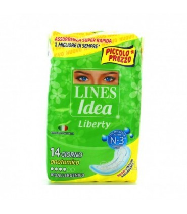 Assorbenti Lines idea Liberty 14 pz.