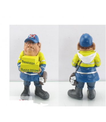 Caricature Mestieri "Il Postino" H. 15 cm