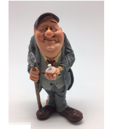 Caricature Mestieri "Il Fungaiolo" H. 15 cm
