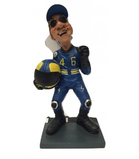 Caricature Mestieri "Pilota Moto GP" H. 15 cm