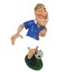 Caricature Mestieri "Il Calciatore" Azzurro H. 15 cm