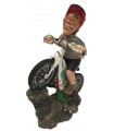 Caricature Mestieri in resina "Il Ciclista In Mountain Bike" H. 15 cm