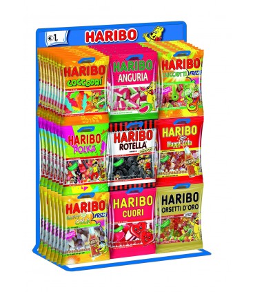 HARIBO 100 GR. EXPO DA 140 BUSTINE ASSORTITE