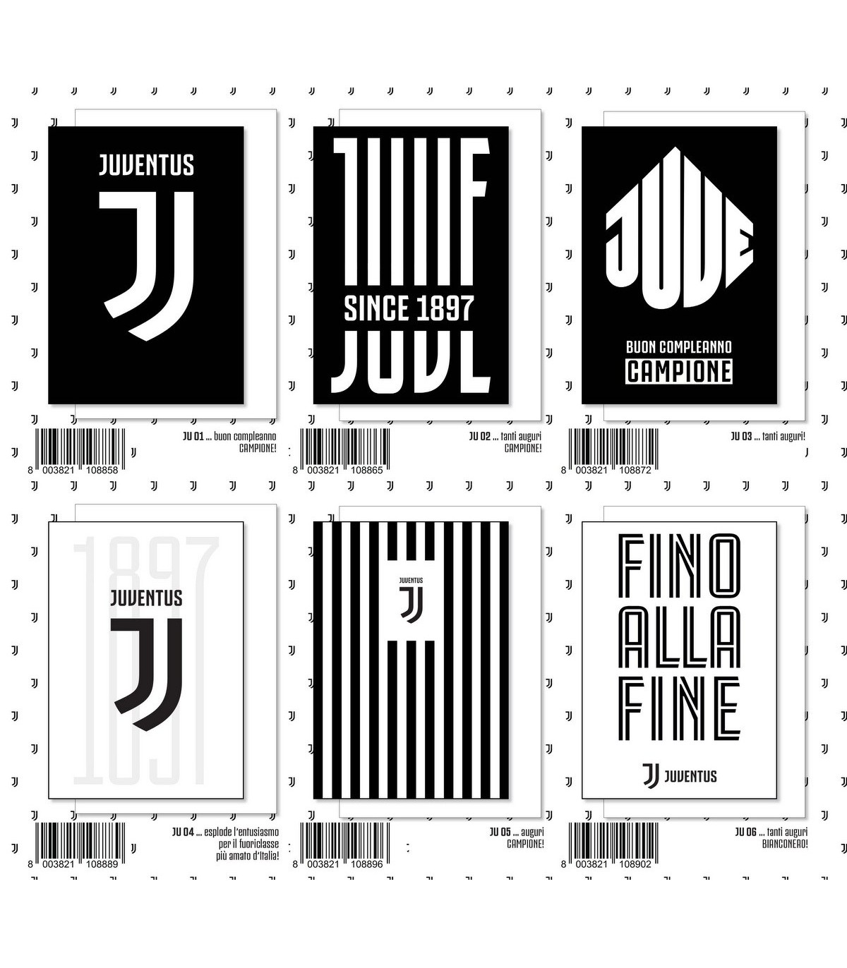 Biglietto Marpimar Compleanno Fc Juventus Con Glitter Conf