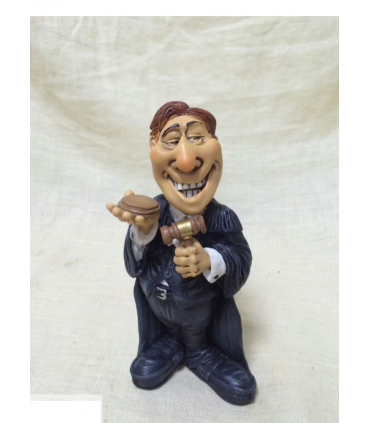 Caricature Mestieri "Giudice" H. 15 cm