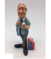 Caricature Mestieri IN RESINA "Boss Manager"  H. 15 cm