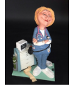Caricature Big Mestieri IN RESINA "L'Infermiera " H. 23 cm