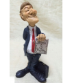 Caricature Big Mestieri in resina"Il Manager" H. 30 cm