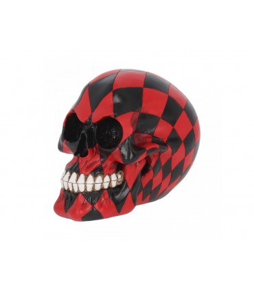 Stauta in Resina Teschio Rosso H.15.5 cm