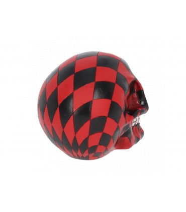 Stauta in Resina Teschio Rosso H.15.5 cm