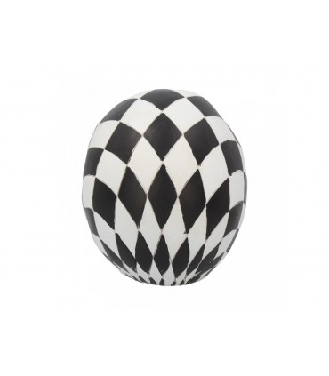 Statua in Resina Teschio Arlecchino H.15.8 cm