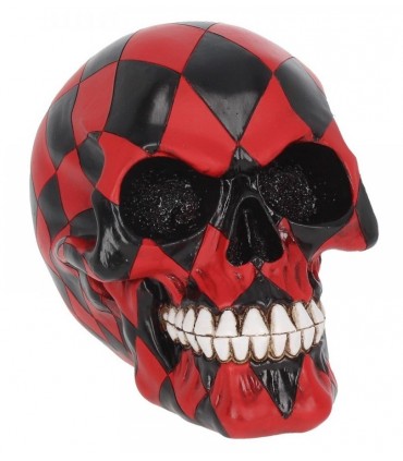 Stauta in Resina Teschio Rosso H.15.5 cm