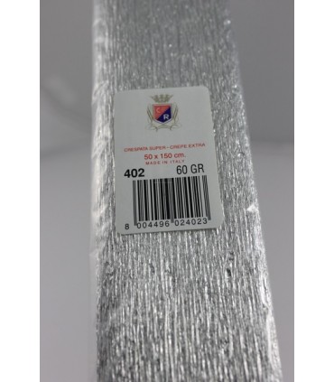 Carta crespa  CWR metallizzata cm150x50H colore argento