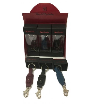 Portachiavi Renato Balestra in Pelle Expo da 6 pz. assortito con 3 colori