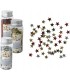 Stelle in Plastica Decorative in Barattolo conf. 3 pz. colori Argento-Oro-Rosso