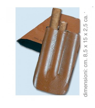 Portasigari Colton similpelle da 3 pz. + tagliasigari in metallo